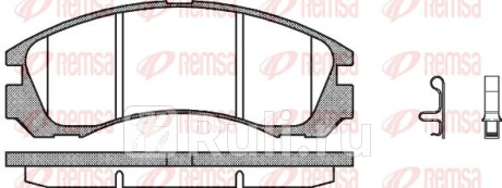 0354.32 - Колодки тормозные дисковые передние (REMSA) Mitsubishi Pajero Sport (2008-2015) для Mitsubishi Pajero Sport (2008-2015), REMSA, 0354.32