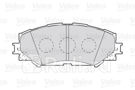 301943 - Колодки тормозные дисковые передние (VALEO) Toyota Yaris (2005-2012) для Toyota Yaris (2005-2012), VALEO, 301943