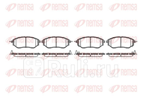 1137.02 - Колодки тормозные дисковые передние (REMSA) Subaru Forester SJ (2012-2018) для Subaru Forester SJ (2012-2018), REMSA, 1137.02