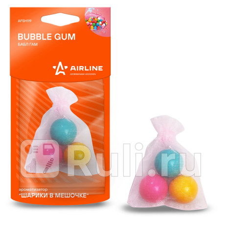 Ароматизатор подвесной (bubble gum) "airline" (мешочек с гранулами) AIRLINE AFSH119 для Автотовары, AIRLINE, AFSH119