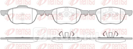 1082.00 - Колодки тормозные дисковые передние (REMSA) Mazda 3 BK хэтчбек (2003-2009) для Mazda 3 BK (2003-2009) хэтчбек, REMSA, 1082.00