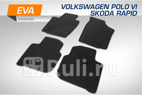 6510101 - Коврики в салон 4 шт. (AutoFlex) Volkswagen Polo (2020-2021) для Volkswagen Polo (2020-2021), AutoFlex, 6510101