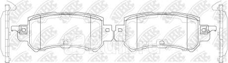 PN25001S - Колодки тормозные дисковые задние (NIBK) Mazda CX-3 DK (2015-2021) для Mazda CX-3 DK (2015-2021), NIBK, PN25001S