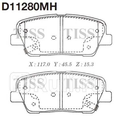 D11280MH - Колодки тормозные дисковые задние (MK KASHIYAMA) Hyundai Genesis (2013-2016) для Hyundai Genesis (2013-2016), MK KASHIYAMA, D11280MH