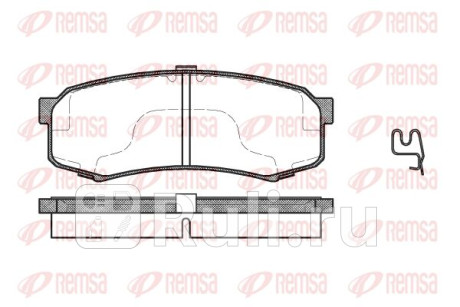 0413.04 - Колодки тормозные дисковые задние (REMSA) Toyota Land Cruiser 200 (2007-2012) для Toyota Land Cruiser 200 (2007-2012), REMSA, 0413.04