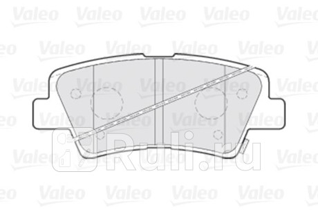 301301 - Колодки тормозные дисковые задние (VALEO) Hyundai i30 2 (2012-2017) для Hyundai i30 2 (2012-2017), VALEO, 301301