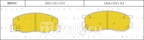 Колодки тормозные дисковые передние toyota previa estima liteace 90- BLITZ BB0494  для прочие, BLITZ, BB0494