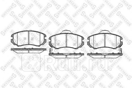 964 002B-SX - Колодки тормозные дисковые передние (STELLOX) Hyundai Sonata 5 NF (2004-2010) для Hyundai Sonata 5 (2004-2010) NF, STELLOX, 964 002B-SX