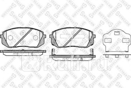 002 010-SX - Колодки тормозные дисковые передние (STELLOX) Hyundai Sonata 6 (2009-2014) для Hyundai Sonata 6 (2009-2014), STELLOX, 002 010-SX
