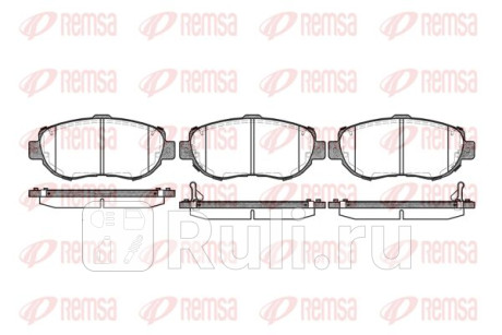 0456.02 - Колодки тормозные дисковые передние (REMSA) Toyota Verossa (2001-2004) для Toyota Verossa (2001-2004), REMSA, 0456.02