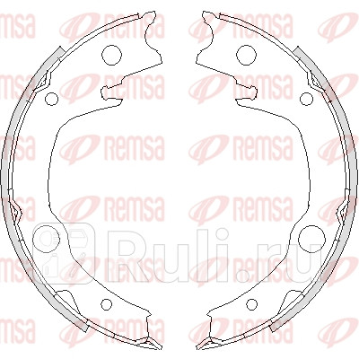4729.00 - Колодки тормозные барабанные (комплект) (REMSA) Toyota Fielder 121 (2000-2006) для Toyota Fielder 121 (2000-2006), REMSA, 4729.00