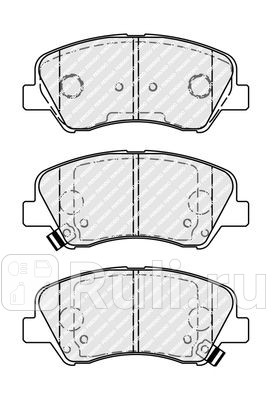 FDB4623 - Колодки тормозные дисковые передние (FERODO) Hyundai i30 2 (2012-2017) для Hyundai i30 2 (2012-2017), FERODO, FDB4623