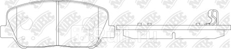PN11001 - Колодки тормозные дисковые передние (NIBK) Hyundai Sonata 6 (2009-2014) для Hyundai Sonata 6 (2009-2014), NIBK, PN11001