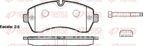 1243.00 - Колодки тормозные дисковые передние (REMSA) Mercedes Sprinter 906 (2006-2013) для Mercedes Sprinter 906 (2006-2013), REMSA, 1243.00