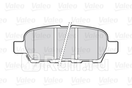 301009 - Колодки тормозные дисковые задние (VALEO) Nissan X-Trail T31 (2007-2011) для Nissan X-Trail T31 (2007-2011), VALEO, 301009