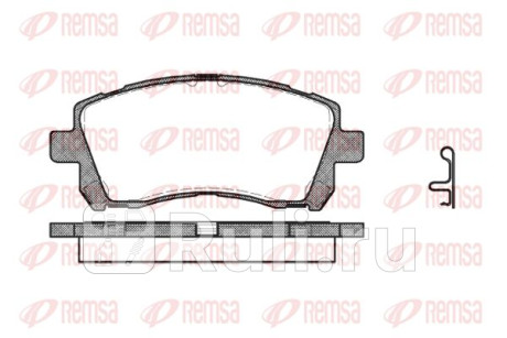 0655.02 - Колодки тормозные дисковые передние (REMSA) Subaru Outback BP (2003-2009) для Subaru Outback BP (2003-2009), REMSA, 0655.02