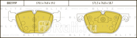 Колодки тормозные дисковые передние bmw x5(e70)  x6(e71) 08- BLITZ BB0399P  для прочие, BLITZ, BB0399P