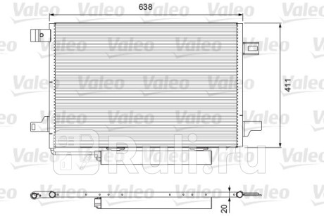 814249 - Радиатор кондиционера (VALEO) Mercedes W169 (2008-2012) для Mercedes W169 (2004-2012), VALEO, 814249