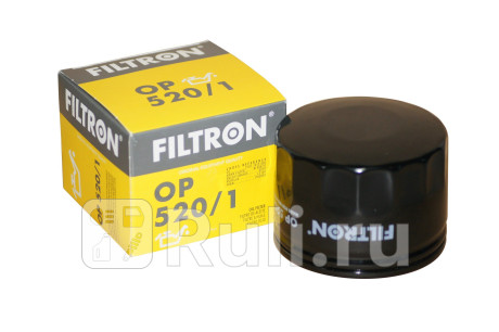 OP 520/1 - Фильтр масляный (FILTRON) Lada Vesta (2015-2020) для Lada Vesta (2015-2021), FILTRON, OP 520/1