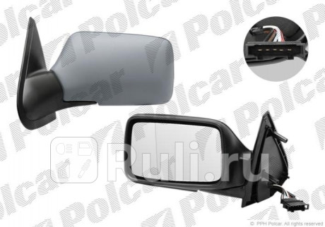 9538525E - Зеркало правое (Polcar) Volkswagen Golf 3 (1991-2000) для Volkswagen Golf 3 (1991-2000), Polcar, 9538525E